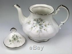 Paragon China Teapot with Teacup Set and Saucers, Made in England, First Love Set