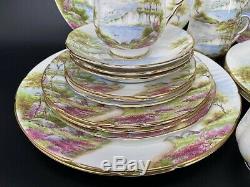 Paragon Cliffs of Dover 5 Piece Plate Setting x 6 Bone China England 30 pieces