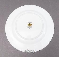 Paragon England Rosebud Gold Trim Fine Bone China 7 3/4 Salad Plates Set Of 8