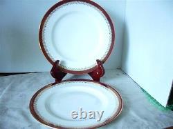 Paragon Fine Bone China Dinnerware'Red Holyrood' Set of 2 Dinner Plates England