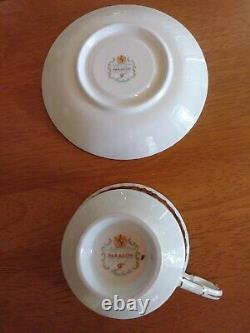 Paragon Fine China, set of 2 Pembroke Tea Cup & Saucer, Made In England