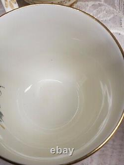 Paragon Fleur de Lis Demitasse Espresso Cup Saucer Set Bone China England 1930's