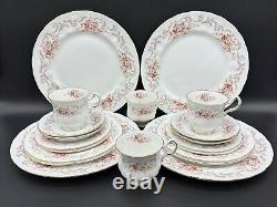 Paragon Rose Bouquet 5 Piece Place Setting x 4 Bone China England 20 Pieces