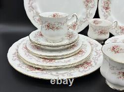 Paragon Rose Bouquet 5 Piece Place Setting x 4 Bone China England 20 Pieces