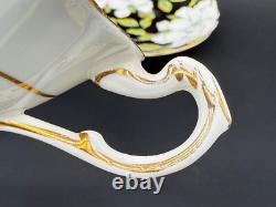 Paragon White Rose Black Tea Cup Saucer Set Bone China England