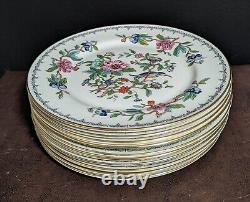 Pembroke (Gold Trim) By Aynsley China Set Of 10 Dinner Plate 10.25