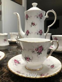 Princess House Hammersley Spode Fine Bone China Tea Set England 9 Cups Roses
