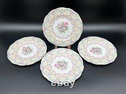 Queen Anne Royal Bridal Gown 7 Dessert Plates Set(4) Bone China England