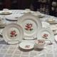 RARE 54pc Vintage English Bone China Set of 10 Northumbria Carleton Rose Mint