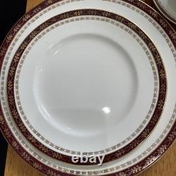 RARE Alfred Meakin Kingsdale 92pc 18Kt Gold Dinnerware Set Service for 12