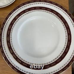 RARE Alfred Meakin Kingsdale 92pc 18Kt Gold Dinnerware Set Service for 12