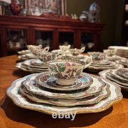 RARE Coalport Indian Tree AD 1750 40pc Service for 8 MINT 5pc Sets