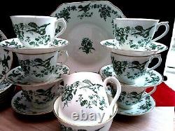 RARE George Jones Swansea Bone China Pottery Tea Set Bird Collectible England