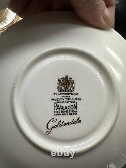 RARE Paragon Goldendale Bone China Dinnerware Set Service 8 32 PCs ENGLAND