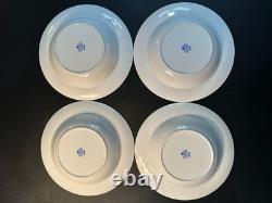 RARE Set of 4 Stunning Coalport JAVA Rim Soup Bowls Bone China England MINT