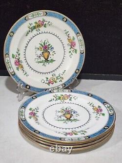 RARE Set of 5- Aynsley #4967 Fine Bone China England 9 LUNCHEON PLATES