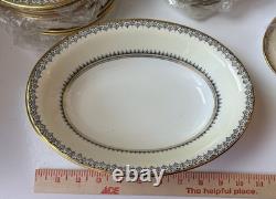 RARE! VTG Crown Staffordshire England A15291 12-Settings Minus Teacups 86 Pc