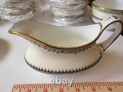 RARE! VTG Crown Staffordshire England A15291 12-Settings Minus Teacups 86 Pc