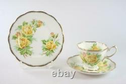 ROYAL ALBERT BONE CHINA YELLOW'TEA ROSE' ENGLAND TEA SET18 PIECES Rd 839056