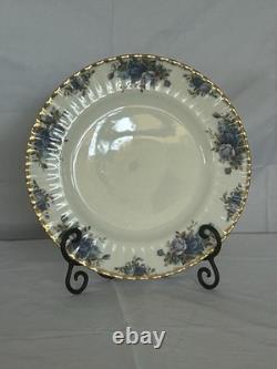 ROYAL ALBERT VINTAGE 1987 MOONLIGHT ROSE 5 PIECE PLATE SETTING Never used
