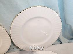 ROYAL ALBERT Val D'Or Dinner Plates, Set of 10, Made in England, NICE