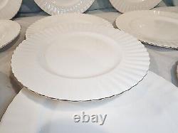 ROYAL ALBERT Val D'Or Dinner Plates, Set of 10, Made in England, NICE