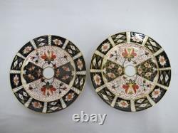 ROYAL Crown Derby 2451 Traditional IMARI Bone China 8 3/8 Salad Plate Set of 6