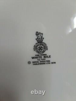 ROYAL DOULTON china Made in England WHITE NILE 67 piece SET SERVICE for 12
