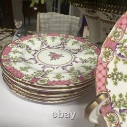 ROYAL WORCESTER GRADLEYCIRCA 1768 Set Of 12 B/B PLATES 6BONE CHINA ENGLAND