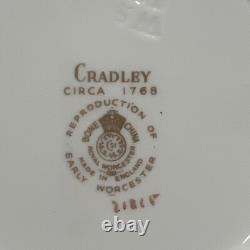 ROYAL WORCESTER GRADLEYCIRCA 1768 Set Of 12 B/B PLATES 6BONE CHINA ENGLAND