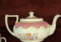 Radford's Fenton Bone China England 14-Piece Tea Set Pink Gold Floral