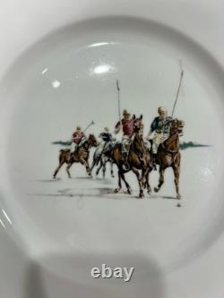 Ralph Lauren Polo Scene Dinner Plates Set of 8 Bone China England 1983 Vintage Ralph Lauren Polo Scene Dinner Plates Set of 8 Bone China England 1983 Vintage