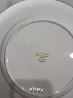 Ralph Lauren Polo Scene Dinner Plates Set of 8 Bone China England 1983 Vintage
