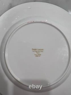 Ralph Lauren Polo Scene Dinner Plates Set of 8 Bone China England 1983 Vintage