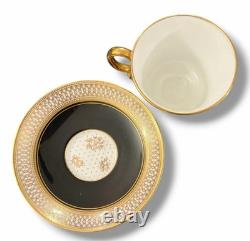 Rare Adderley Harlequin Demitasse Set 6 Cups Saucers H/520 England C. 1960s