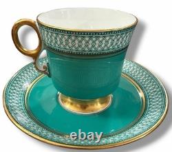 Rare Adderley Harlequin Demitasse Set 6 Cups Saucers H/520 England C. 1960s