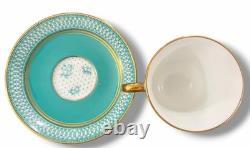 Rare Adderley Harlequin Demitasse Set 6 Cups Saucers H/520 England C. 1960s