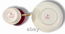 Rare Adderley Harlequin Demitasse Set 6 Cups Saucers H/520 England C. 1960s