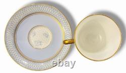 Rare Adderley Harlequin Demitasse Set 6 Cups Saucers H/520 England C. 1960s