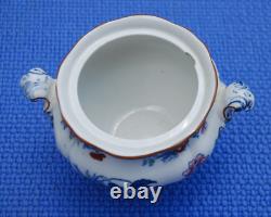 Rare Antique Booths China Parrot Transfer-ware Tea Pot & Sugar & Creamer set