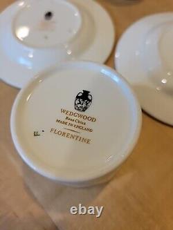 Rare HTF Wedgwood Florentine Lighter Smoking Set Bone China England Dragon Motif