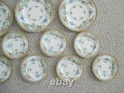 Rare Minton Japonica Floral Bird China 19 pc Set England Vintage Plates Platter