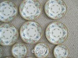 Rare Minton Japonica Floral Bird China Set 19 pc Plates Platter England Vintage