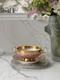 Rare New Chelsea Pink Gold Soup bowl & saucer set Fine bone China England 6.25