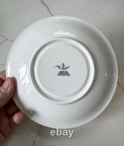 Rare New Chelsea Pink Gold Soup bowl & saucer set Fine bone China England 6.25
