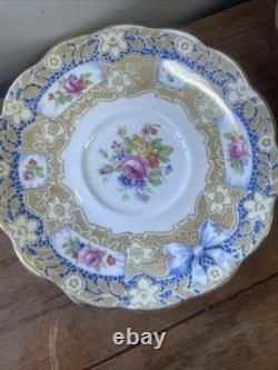 Rare Royal Albert Crown China Valentine Soup Cup And Saucer Sets Set 4