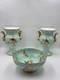 Rare Vintage Spode England Bone China Bird Garniture Urn Vase Bowl Set 3Pc