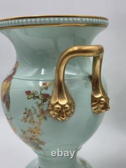 Rare Vintage Spode England Bone China Bird Garniture Urn Vase Bowl Set 3Pc