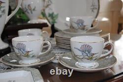 Rare Wedgwood Humming Birds Service For 8/ Never Used/ Gorgeous