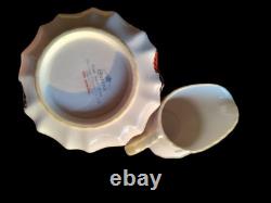 Red Admiral Bone China England Cream & Sugar Dish